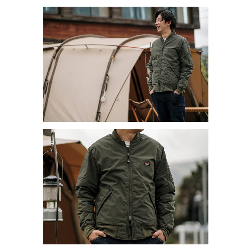 NANGA Custom-Made HINOC DOWN JACKET MA-1 (KHAKI, L)