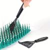 A Single Pack of Plastic Mini Comb Cleaner with Embedded Bristles a Hair Removal Tool for Home Use Featuring a Handle