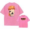 Anime Haikyuu!! Volleyball Hinata Shoyo Graphic Washed T Shirt Men Women Manga Tshirts Casual Loose T-shirt Harajuku Cotton Tops