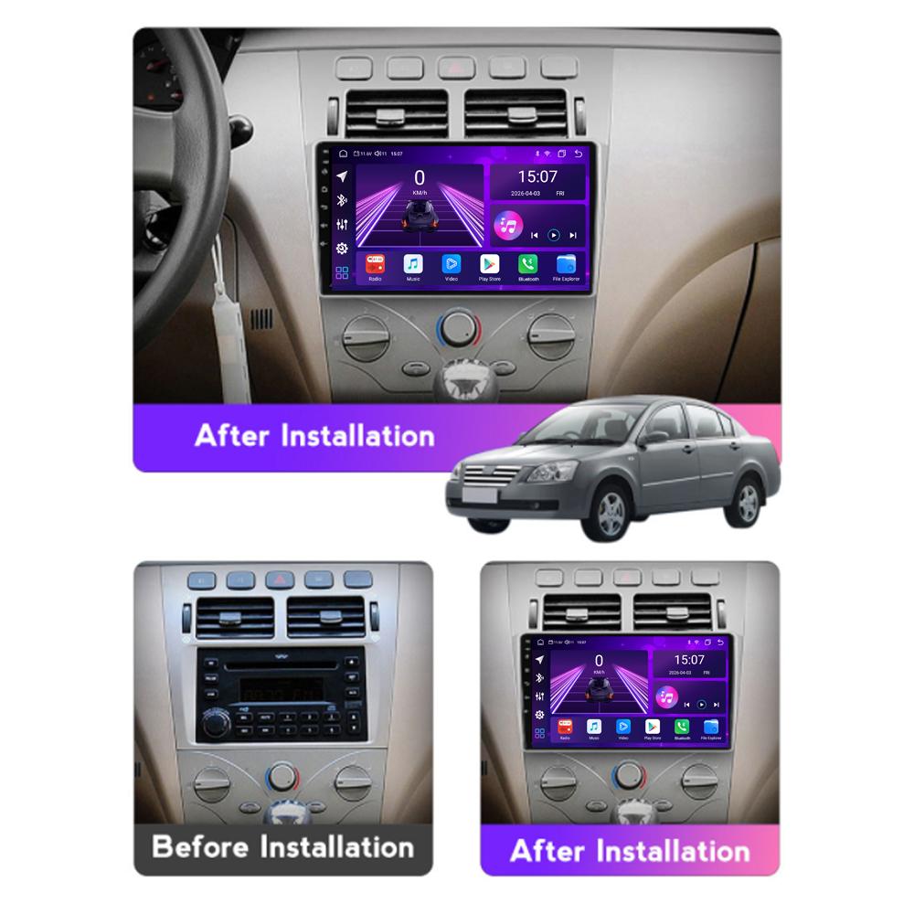 Android Car-Play Car Radio For Chery Fora A5 A21 2006 - 2010 Multimedia Player Head Unit Stereo GPS Navigation BT WIFI,8 CORE ,2+32GB