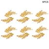 3/6pcs Gold Leaf Napkin Rings Fall Napkin Holder for Christmas Thanksgiving Wedding Dinnig Table Decoration Party Supplies