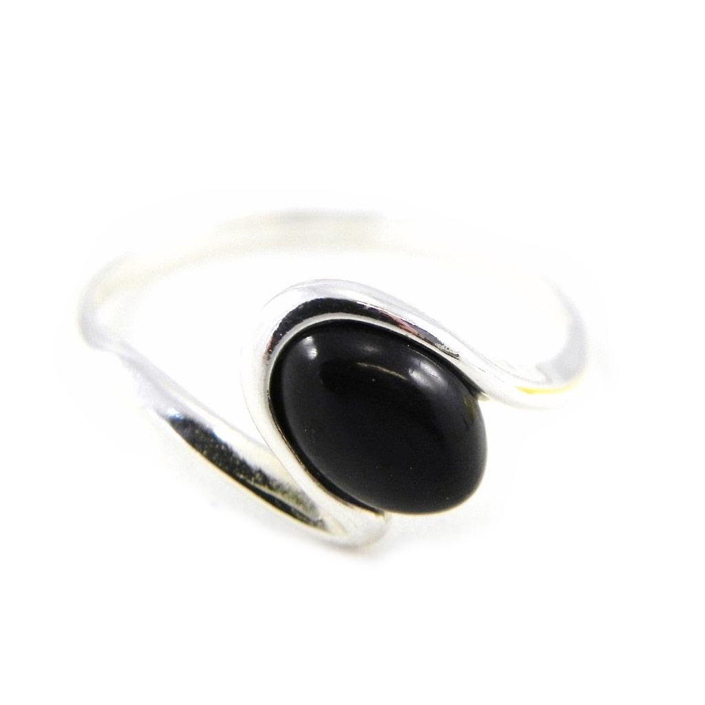 

Серебряное кольцо Artisan Jet Black Goddess черное серебро (родированное покрытие) - 10x8 мм