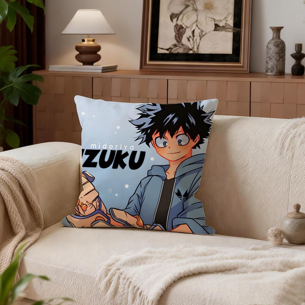 Heroic My Hero Academia Cushion Cover Cushion Cover Set 4Pcs 50x50 45x45 40x40 Pillowcase Decorative Sofa Home Decor
