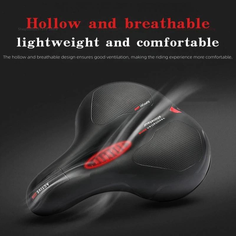 Reflective Hollow Bike Seat Comfortable and Breathable for Everyday Use