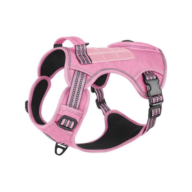 Adjustable Dog Harness Vest With Leash Attachment Small To Large Breeds Walking Control