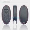 ATOBABI Leather Car Key Case Keychain For Nissan Serena Elgrand Roox 2020 4 Buttons Smart Keyless Remote Control Protector Cover