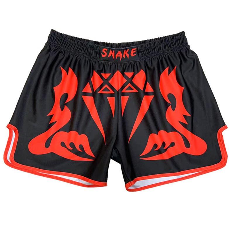 Shorts d'entraînement MMA Boxe Muay Thai Hommes Femmes Léger Séchage Rapide Pantalon de Combat Sportif