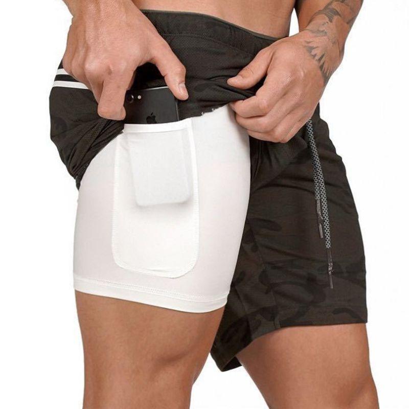 Men's Gym Fitness Bodybuilding Jogging Sport Shorts Casual Pants With Secure Pockets For Enhanced Convenience