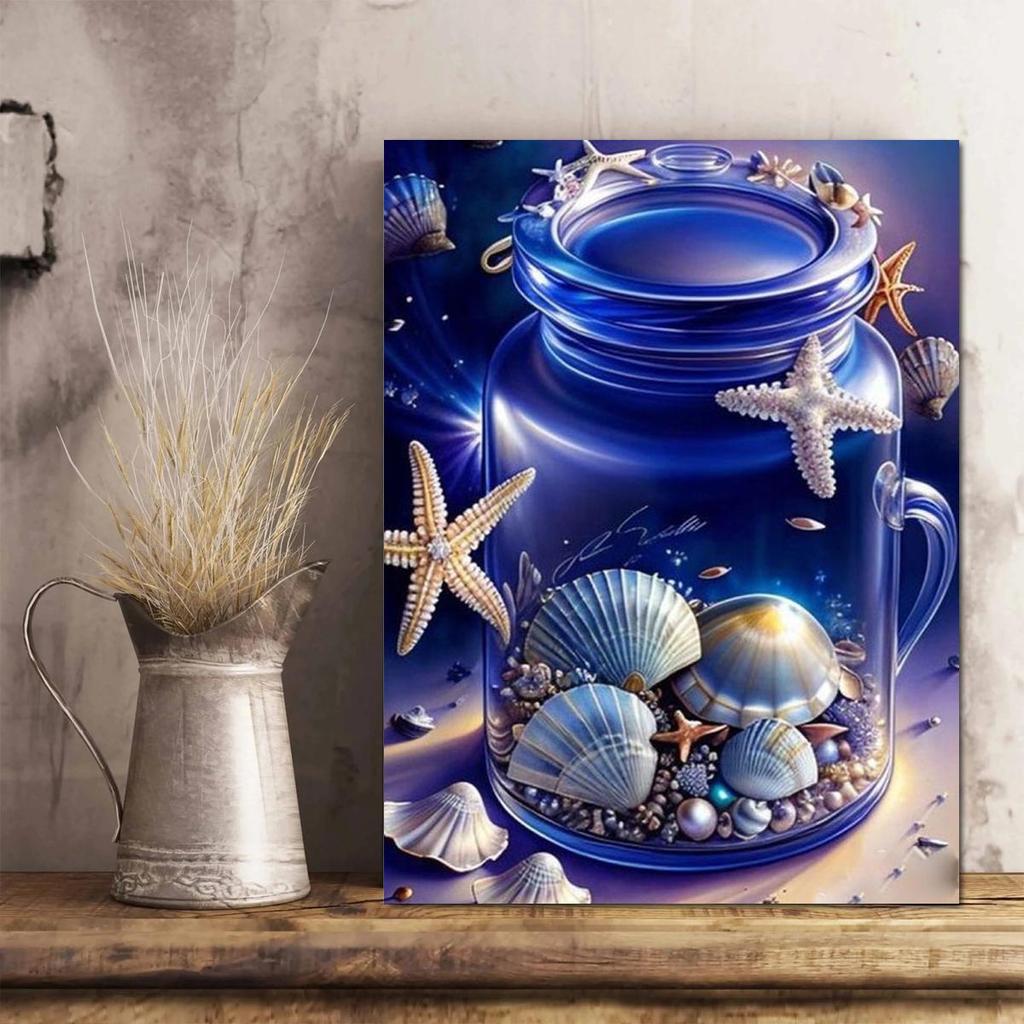 Frame Diy Painting By Numbers For Adults Kits Glass Bottles Handpainted Starter Kit For Home Decors 40x50cm