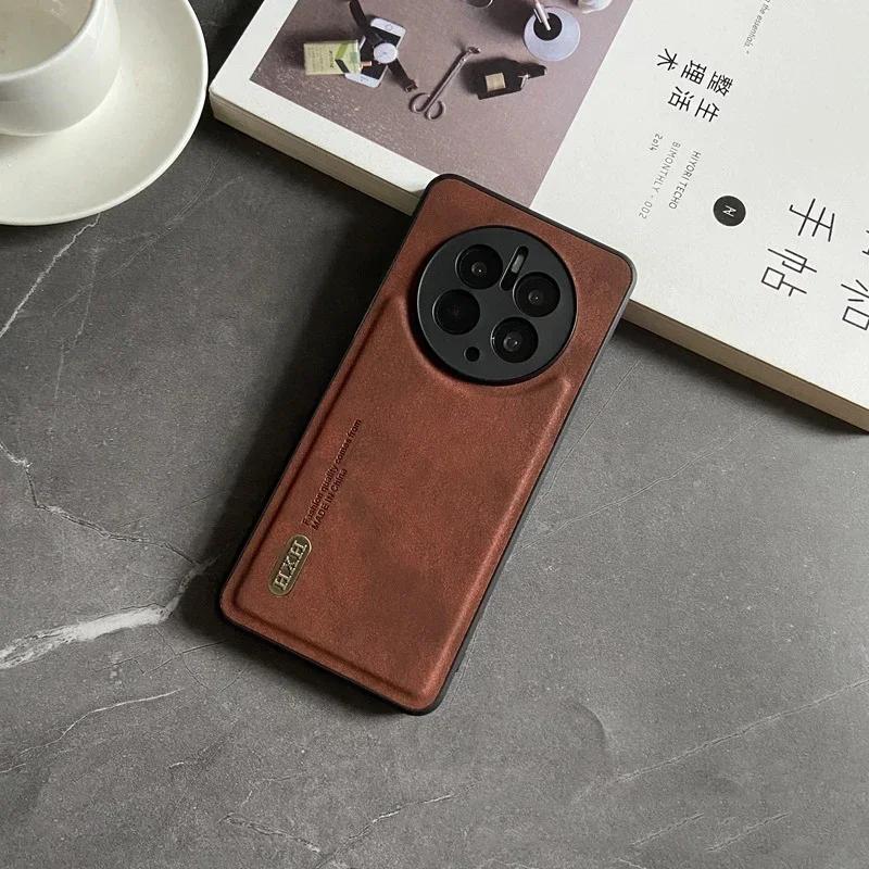 Magnetic for Huawei Mate 60 50 Pro P60 Art P50 P40 P30 Nova 12 11i Case Leather Matte Soft Full Camera Protect Cover Shell Funda