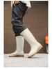 Herren High-Top Wasserdichte Rutschfeste Arbeitsstiefel: Strapazierfähige Gummistiefel für Angeln und Bauwesen