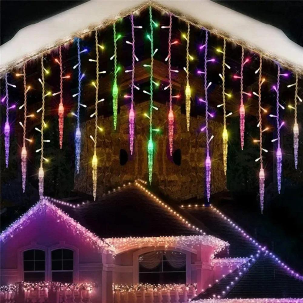 Plastic Fairy String Lights Multicolor White Curtain Lamp Colorful Party Lights  Home Decor