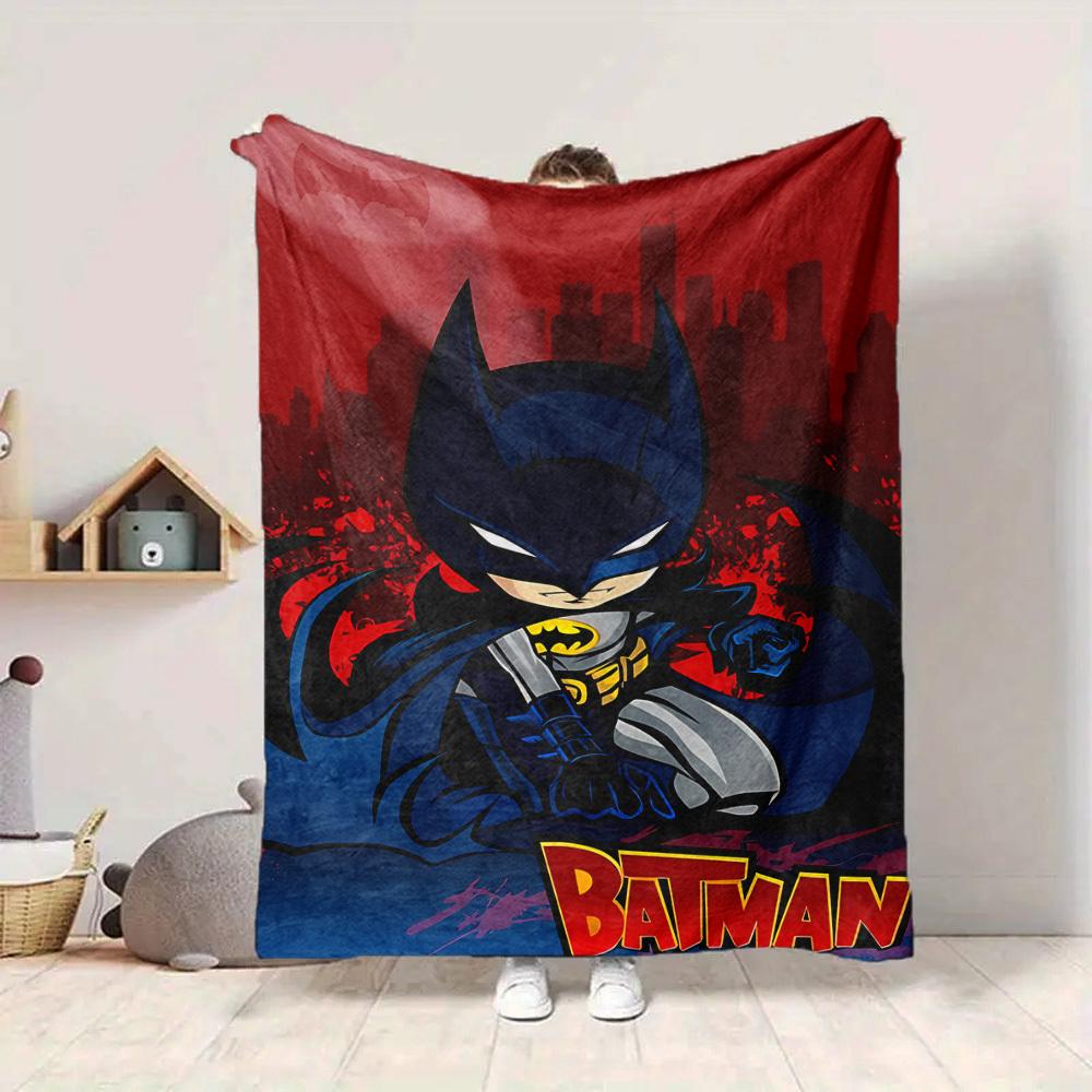 1pc Batman Night City Flannel Throw Blanket - HD Printed Lightweight Soft Warm All-Season Blanket for Sofa, Bed, Travel141