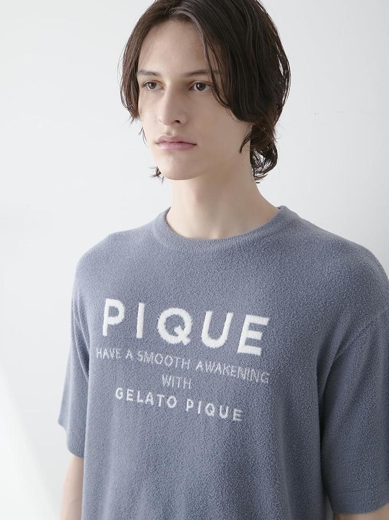 Gelato Pique HOMME Smoothy Lite Pullover PMNT254905 BLU L Men's