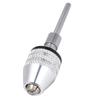 Nøkkelløs borechuck adapter for slagtrekker 3 kjefter 1/8in rundt skaft 0.3?3,4 mm Sølv