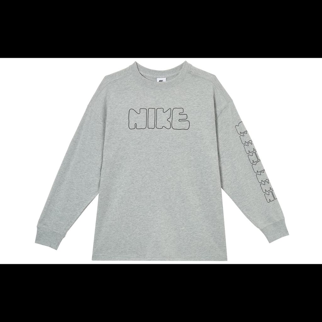 Nike T Shirts Women's Gray Crew Neck Moderate II0461-063
