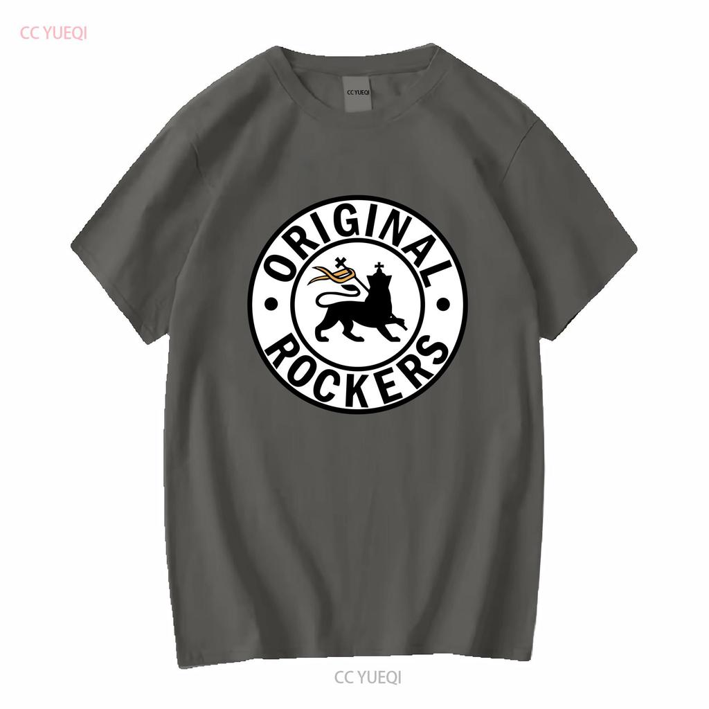 Original Rockers Old School Reggae T Shirt Grey long or short sleeves vintage Washed Versatile Top For Everyday Wear