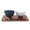 Casual Life Mino Ware Rice Bowl with Ichinen K131044 (Kakuni) Ring, White,