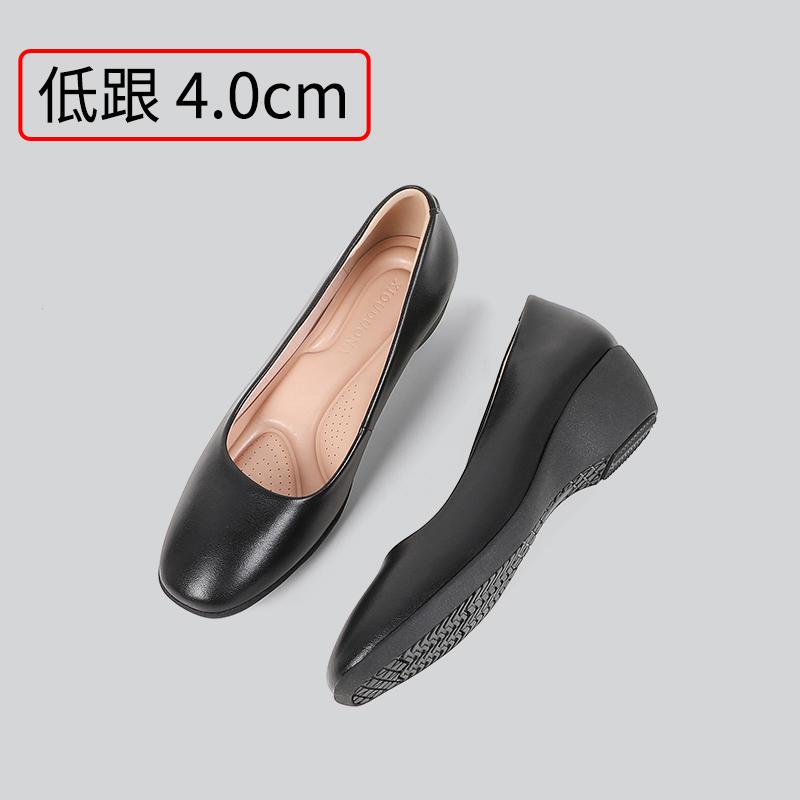 

Модные женские туфли GKTINOO из натуральной кожи, рабочие туфли-лодочки на толстом каблуке, с круглым носком, на мягкой подошве, профессиональные, нескользящие, для работы в отеле 10