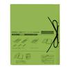 Plus Flat File Expandable Binding String Type Replacement 10 X 10 A4, Spine, Senobas, / Cover, Green, Pieces, FL-023SH, 89-139