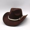 New Woolen Top Hat For Men And Women Classic Western Cowboy Hat Felt Hat Jazz Hat
