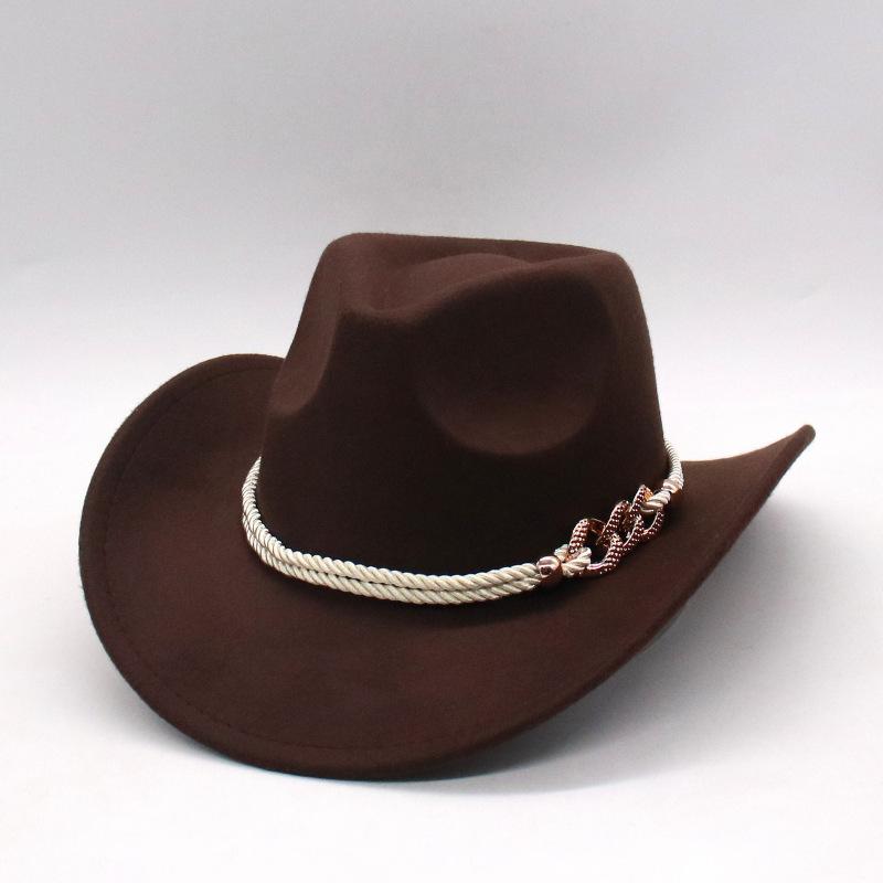 New Woolen Top Hat For Men And Women Classic Western Cowboy Hat Felt Hat Jazz Hat