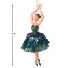 Christmas Ornaments Stree Decoration Girl Bithday Gift Xmas Plastic Hanging Decoration Dancing Silver Tutu Ballerina Christmas Gifts