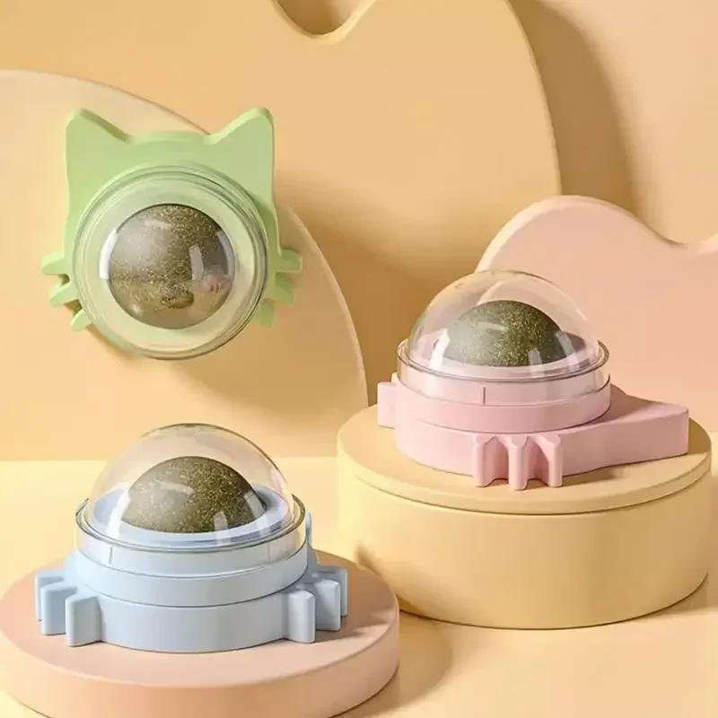 Katzenminz-Bälle Lustiger leckbarer Katzen-Snack Katzenminz-Bälle Kätzchen Spielzeug zum Spielen Kauen Zähneputzen Für Haustierbedarf Kleine Mittlere Katzen