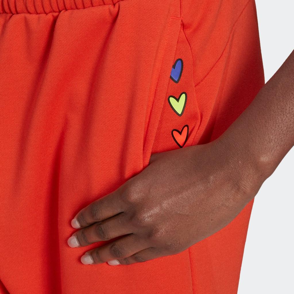 Adidas Solid Color Sports Pants Women Bottoms Orange H67194