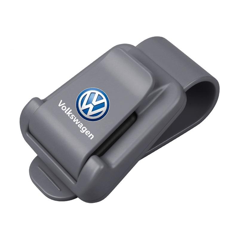 

For VW Car Eyeglass Holder Glasses Clip Interior Multifunction Accessory For Volkswagen VW RLine R Golf Amarok T5 Phaeton ID3