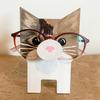 Glasses Display Stand Heavy Duty Wooden Cute 3D Fox Dog Animal Eyewear Reading Eyeglass Show Holder Home Use