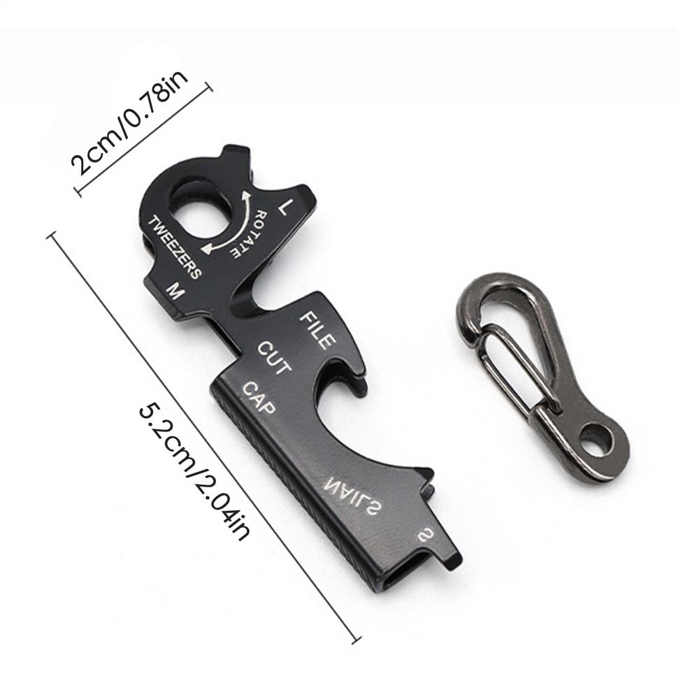 

Keychain Multitool8 In 1 Stainless Steel Screwdriver Tool Rustproof MultitoolPortable Outdoor Supplies Multifunctional чорний