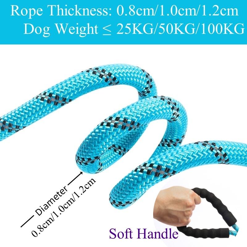 150cm/200cm/300cm Strong Dog Leash Prevent Dog Burst Forward Leash for Dogs Pet Accessories Pull Slip Shain Rope Walk Dog Leash