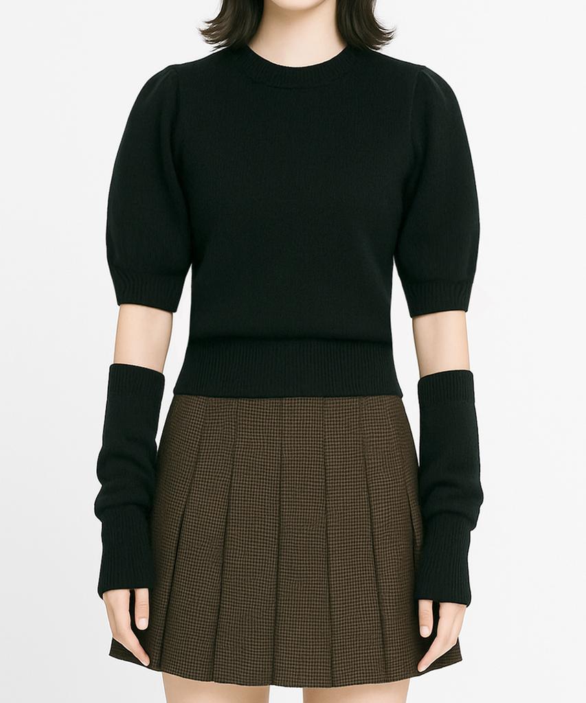 Keulleiseu Lauren Angora Knit & Warmer Set_Red