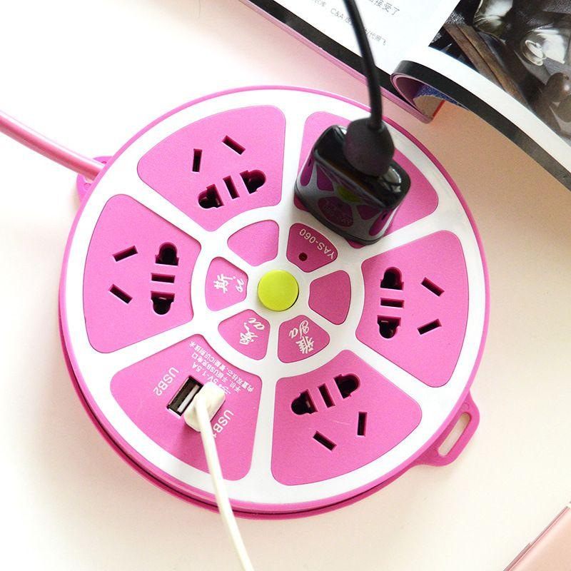

Creative Fashion Socket Intelligent Usb Charging Port With Premium Quality Materials For Versatile Use 2.8M фіолетовий