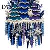 Feiertags-Türhänger DIY Saisonales Häkel-Hänger-Set, 3D-Wichtel Gestrickte Hängedekoration Projekte Basteln, Handgefertigtes Ornament für Anfänger