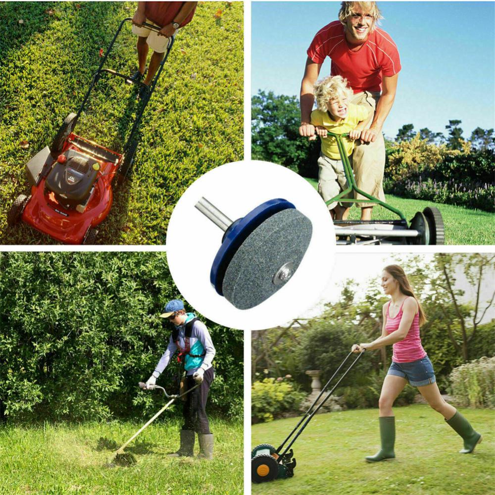 

Электрическая газонокосилка Электрический ветер износостойкое металлическое лезвие подходит для газонокосилок ручной инструмент электрический точильный камень