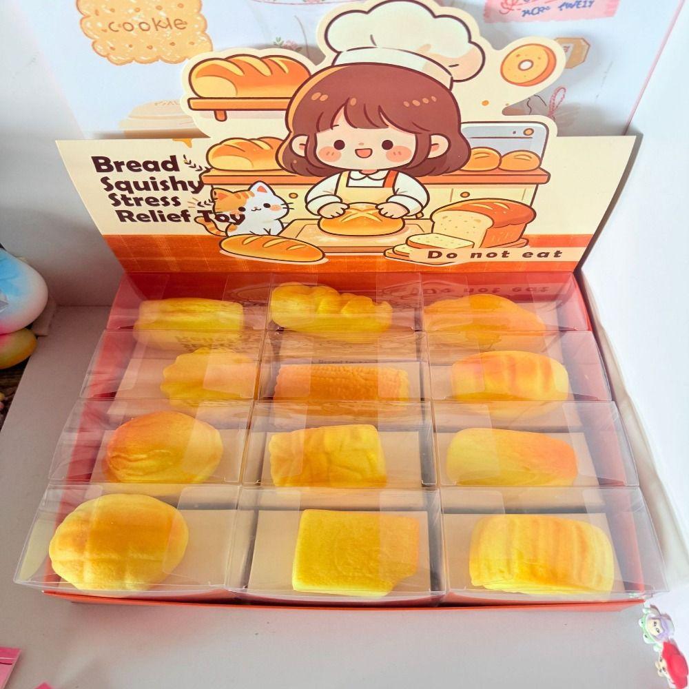 Squeezing Simulated Bread Toy Slow Rebound Sensory Fidget Toy Fun Fake Bread Toy Photography Props