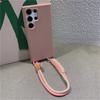 Crossbody Braided Lanyard Rope Case For Samsung S24 Ultra S23 FE S22 S21 Plus S20 FE A15 A05 A35 A55 A54 A34 A33 A53 A73 A52 A72 Soft Cover