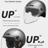 All-Season Electric Bicycle Helmet, Unisex HD Half Helmet, Safety for Battery Motorcycles
