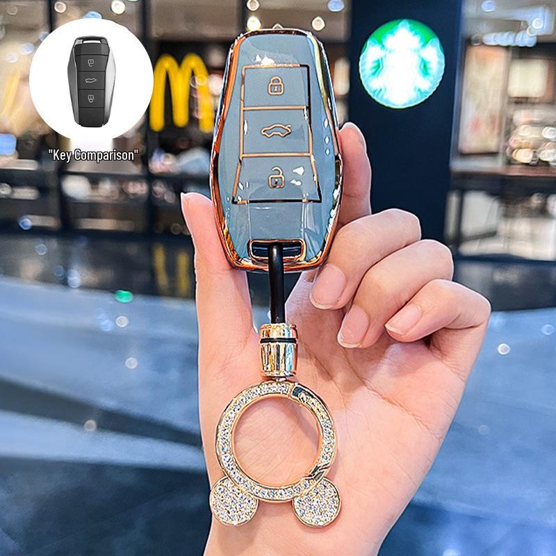 Compatible Key Case for JAC Yiwei 3, Aipao T, Sihao e10x, Huaxianzi X8Plus, and Car A5 Models (2023)