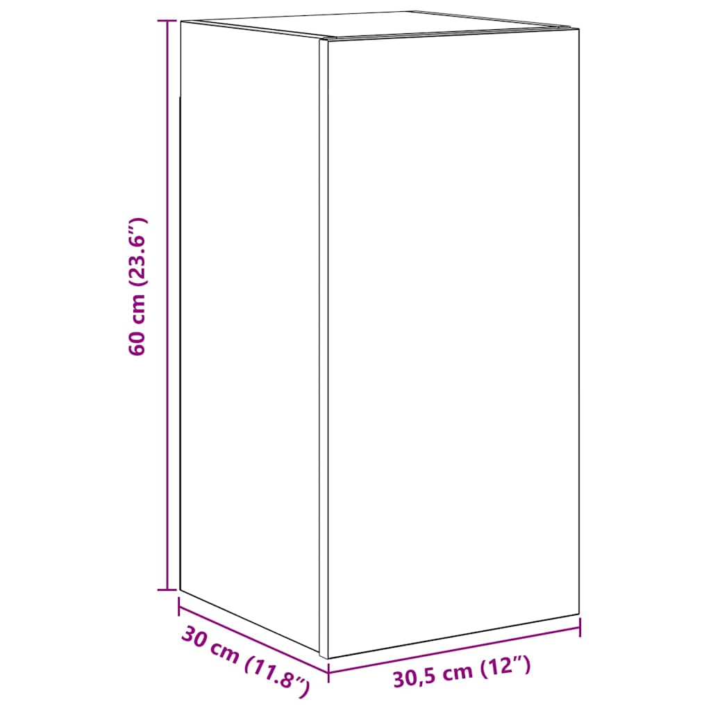7 Piece TV Cabinet Set White Engineered Wood