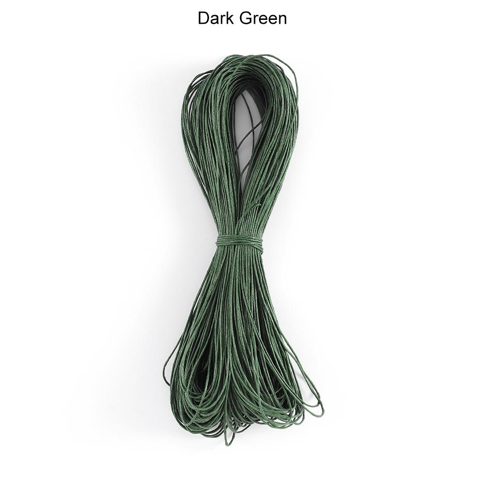 65m/Lot Waxed Cotton String Beading Cord Rope 1mm For Bracelet And Necklace Jewelry Making Weaving Supplies Accessories