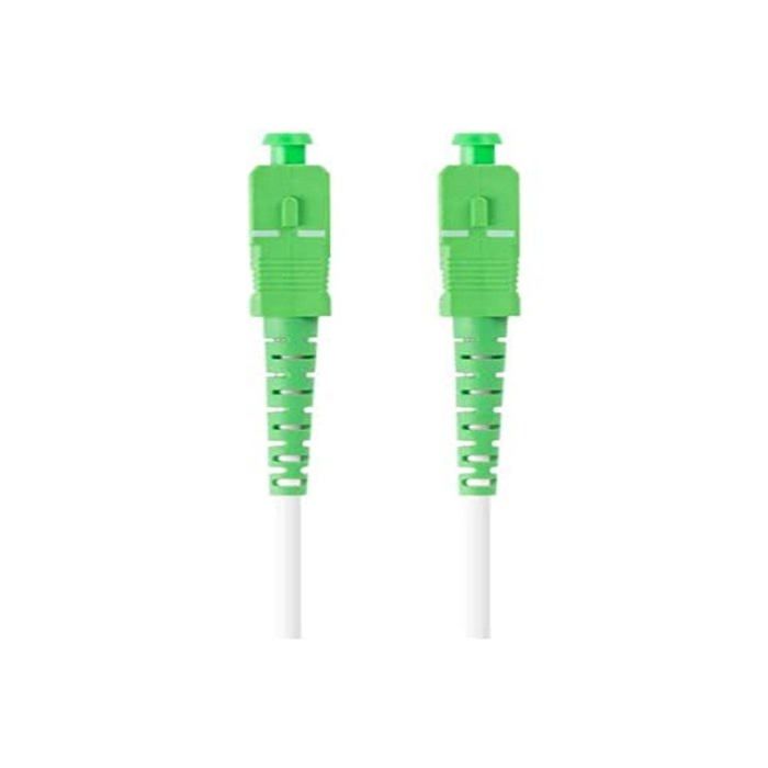 Câble Fibre Optique - Lanberg - 20m - Mono SC/APC - Simplex G657A2 - LSZH Blanc