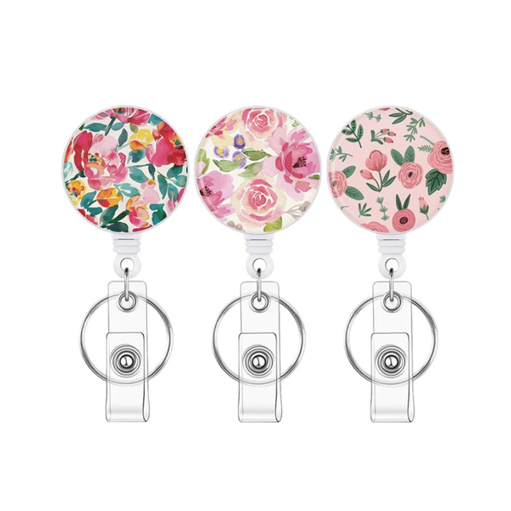 The Retractable Badge Holder With Key Holder Has An Adjustable Design, Making It Easy To Wear Various Identification Cards.