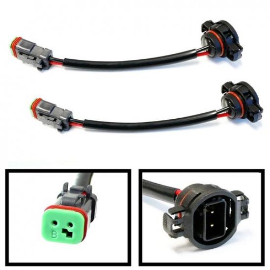 

Heavy Duty Wirings Fog Light Converter Adapters 5202/2504 to Deutsch Connectors