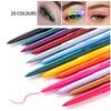20 Color Option Matte Eyeliner Gel Pencil Easy To Wear Colorful White Yellow Blue Eye Liner Pen Cream Makeup Cosmetics
