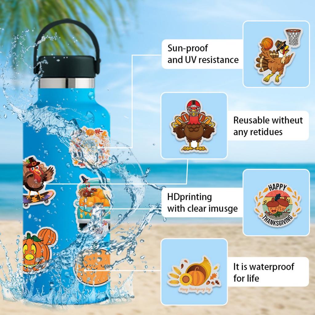 200pcs Suitcase Stickers Waterproof Stickers Scooter Computer Tablet Cartoon Decoration