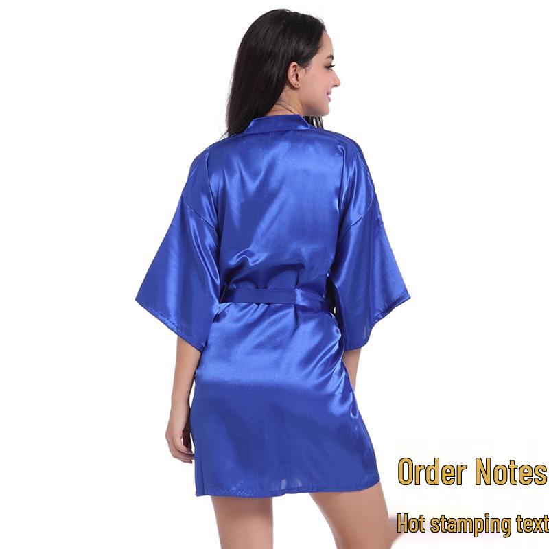 

Women s Summer Dopamine Cardigan Robe with Inlaid English Letters, 3XL - Perfect for Weddings and Parties 3XL (85-95 kg)