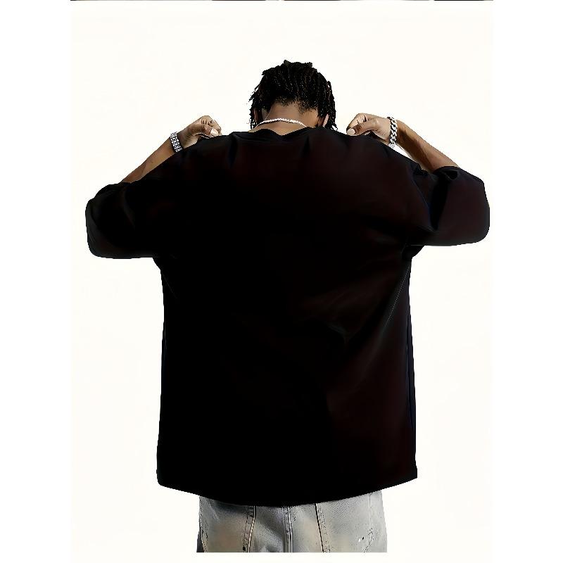 European sizes Men'S Nautical Anchor & Seabirds Graphic T-Shirt - Black Short Sleeve,Casual Summer Wear for Sea Lovers,  Nautical T Shirt